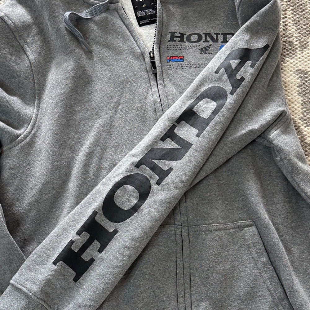 Fox Racing Gray Zip-Up Jacket - Picture 4 of 6